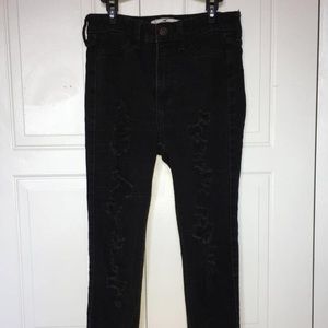 Hollister black ripped jeans